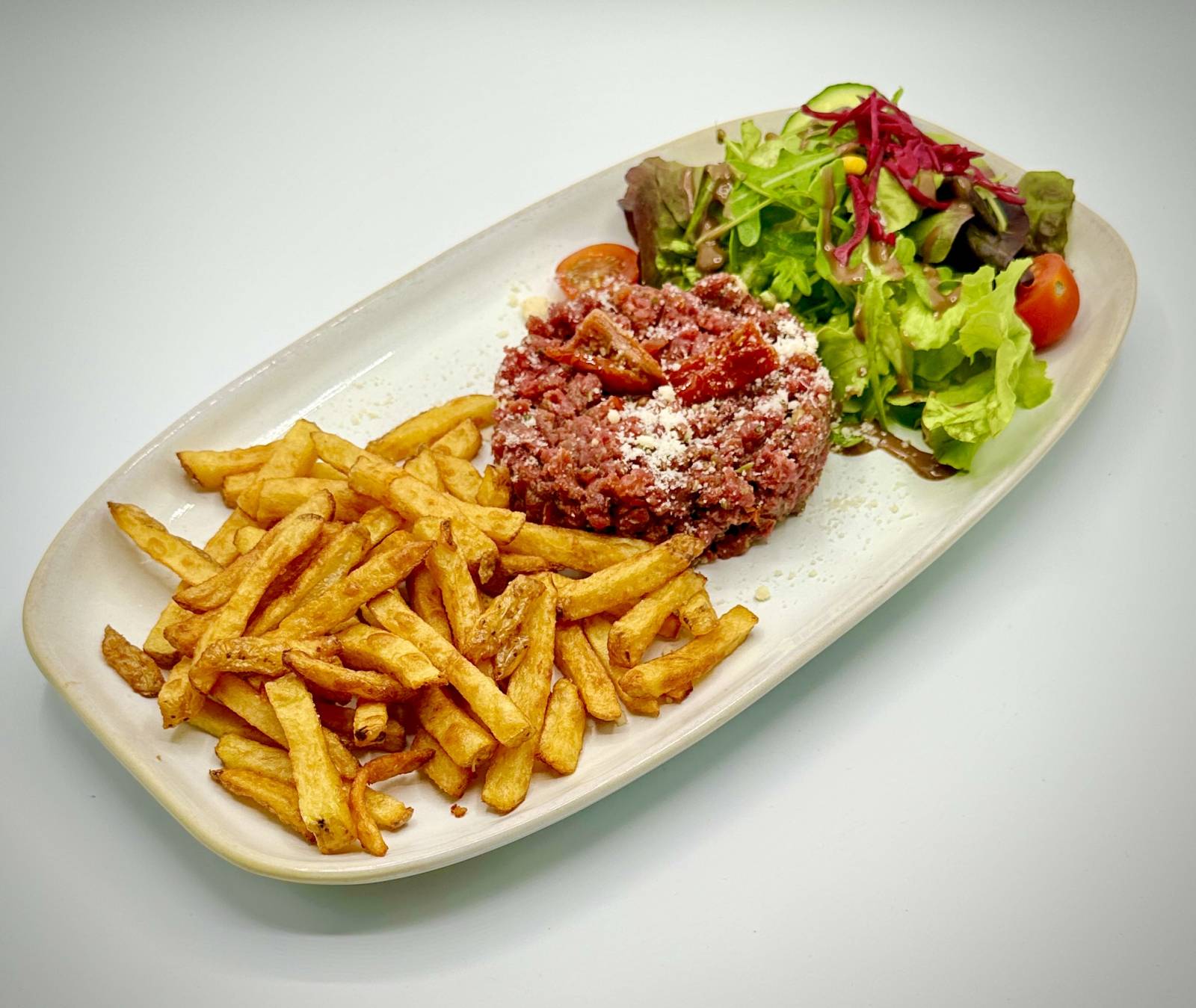 Tartare de Boeuf Italien, Frites Maison