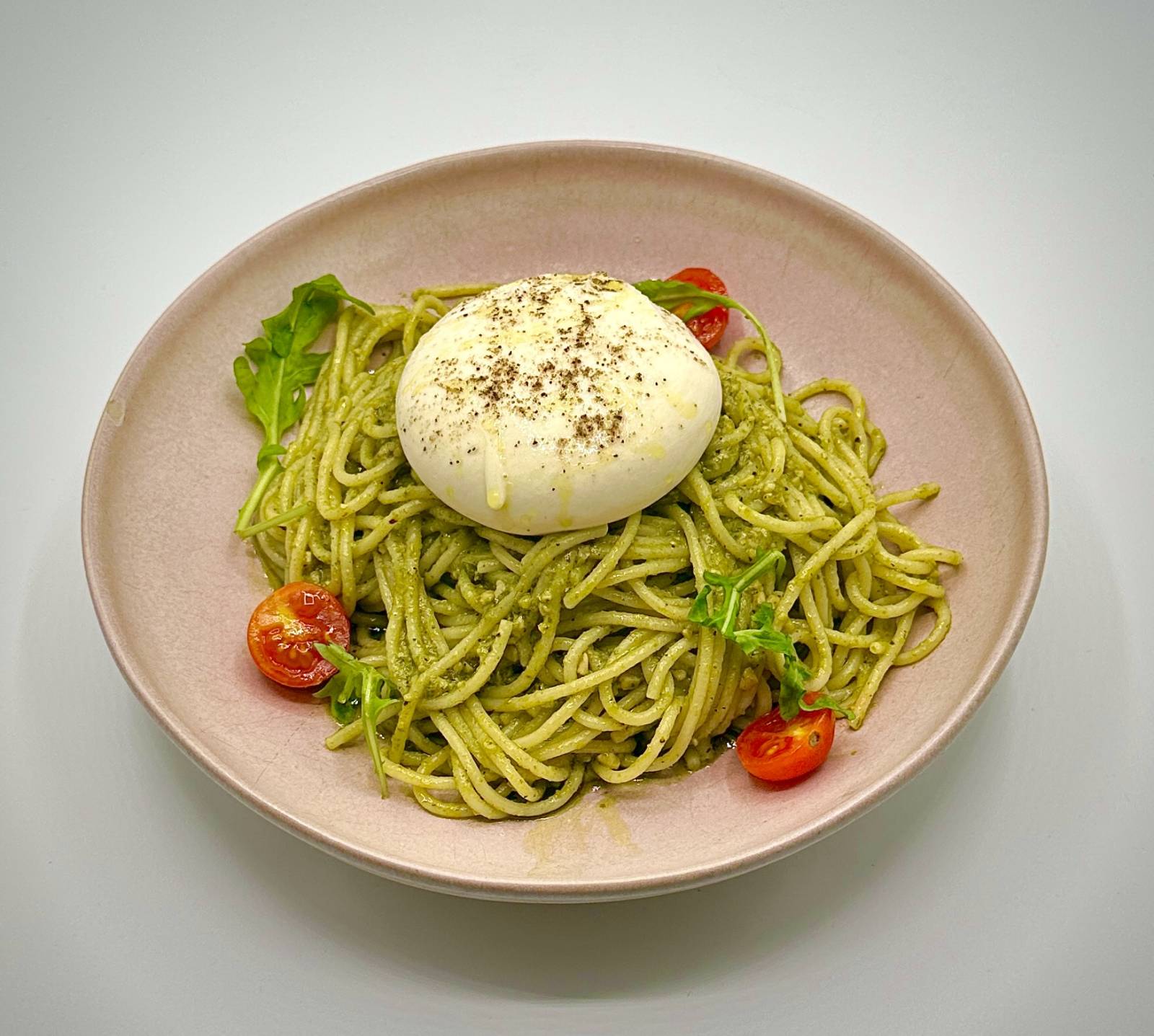 Spaghetti Pesto & Burratta
