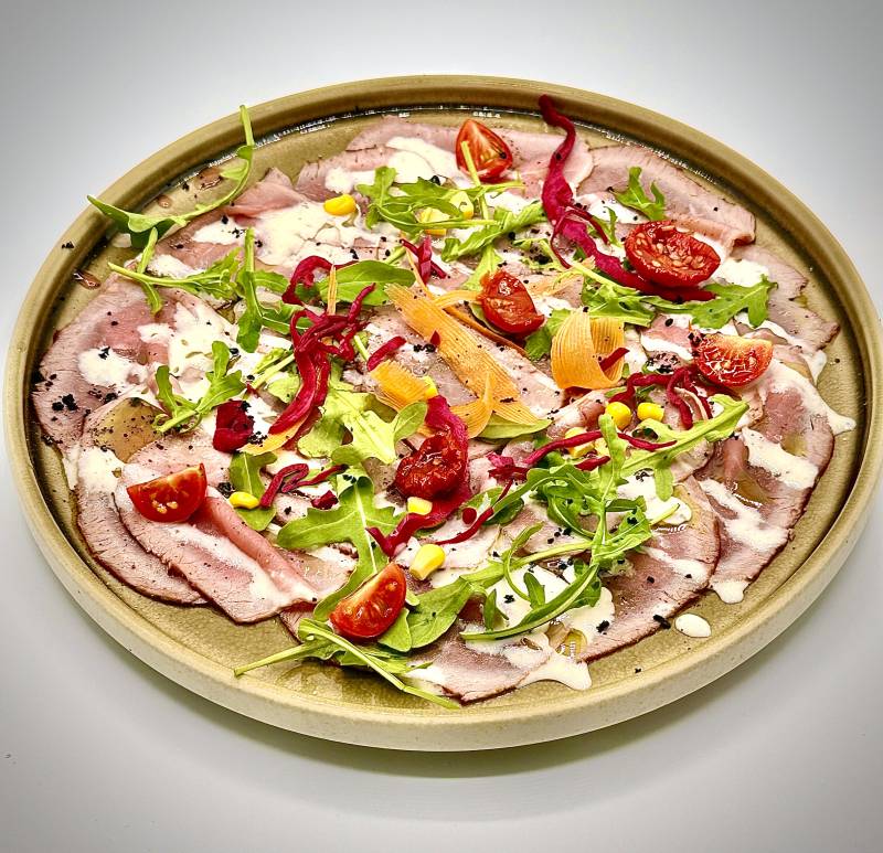 Carpaccion de Veau, Restaurant Le Risotto Merignac Bordeaux